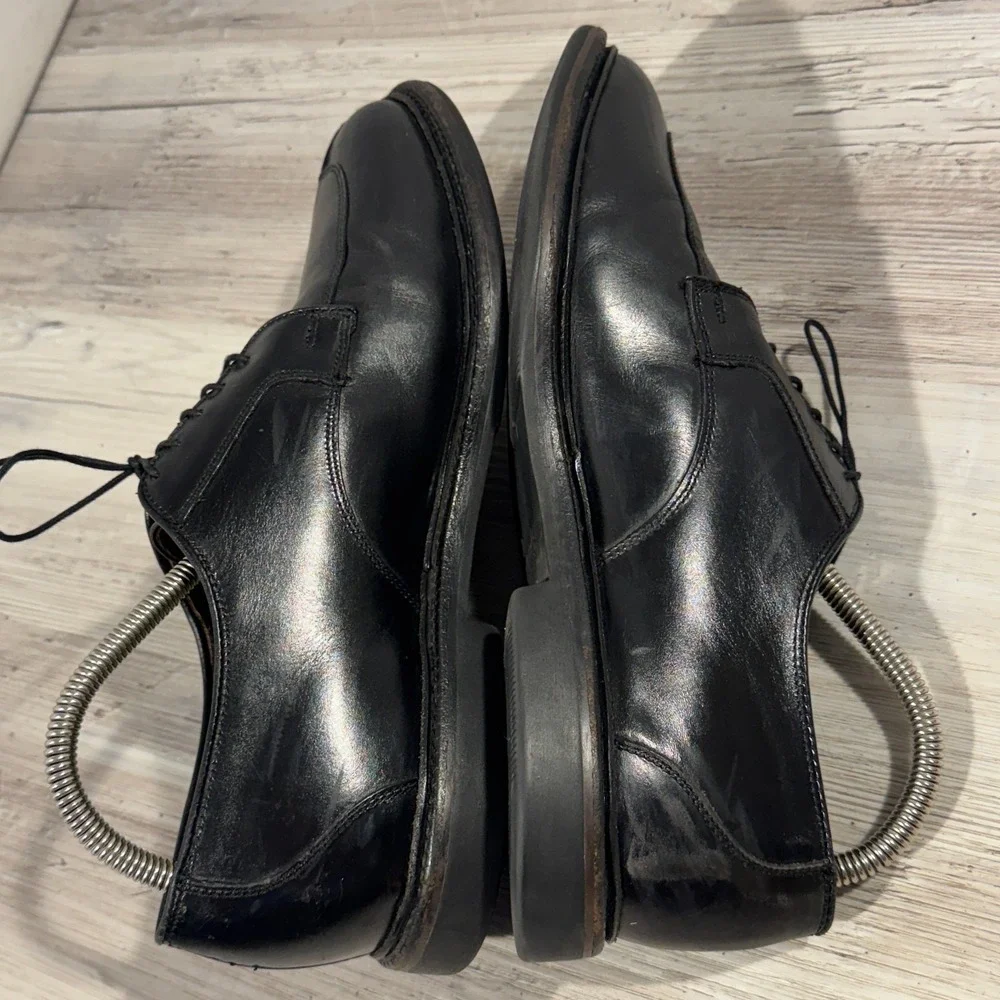 Allen Edmonds Ashton Split Toe Derby Shoes Mens 10D Black w/recycled Rubber Sole